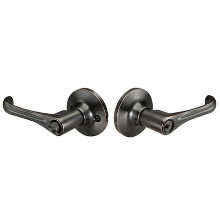 Yale Entry Lock Wando Lever Kwikset Keyway Oil Rubbed Bronze Finish WDE10BP5